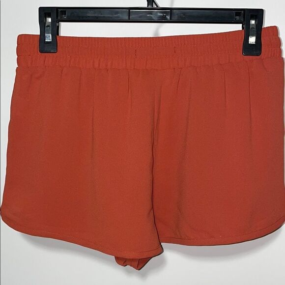 Forever 21 Orange Athletic Shorts with Elastic Waistband - Picture 3 of 5